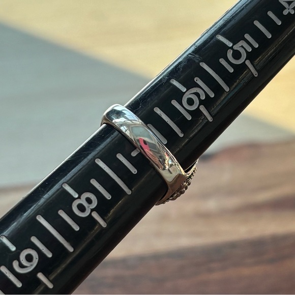 Sterling Silver Poison Locket Ring with Blue Topaz size 7 - Picture 6 of 8